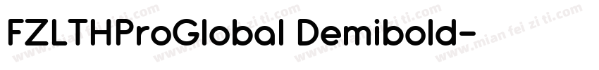 FZLTHProGlobal Demibold字体转换